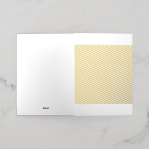White icon featuring minimalist line art with grap foil greeting card