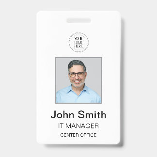 White ID badge
