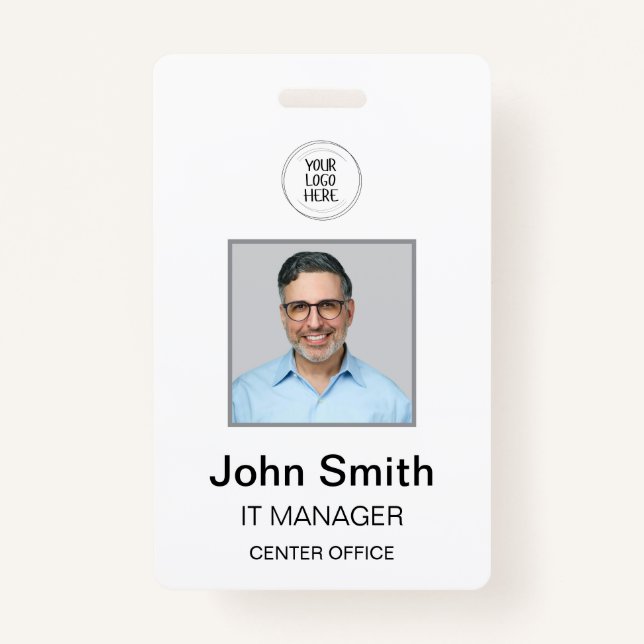 White ID badge (Front)