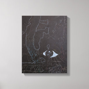 White Ideas and Blackboards 2 Canvas Print