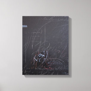 White Ideas and Blackboards 3 Canvas Print