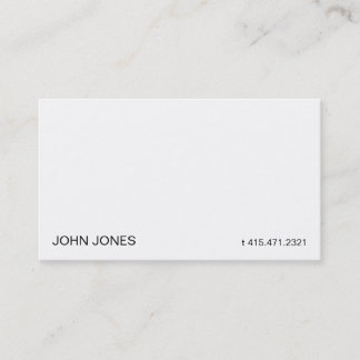 White ii business card
