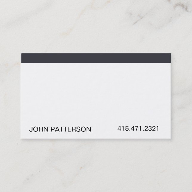 White II L Business Card (Front)