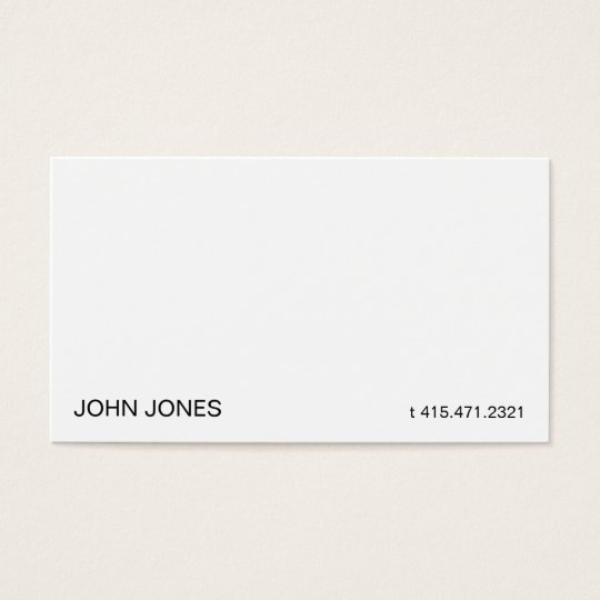 White iii business card