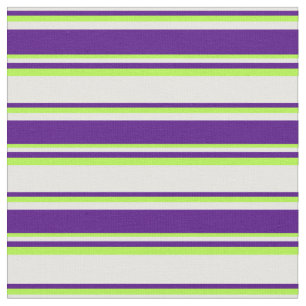White, Indigo & Light Green Coloured Lines Pattern Fabric