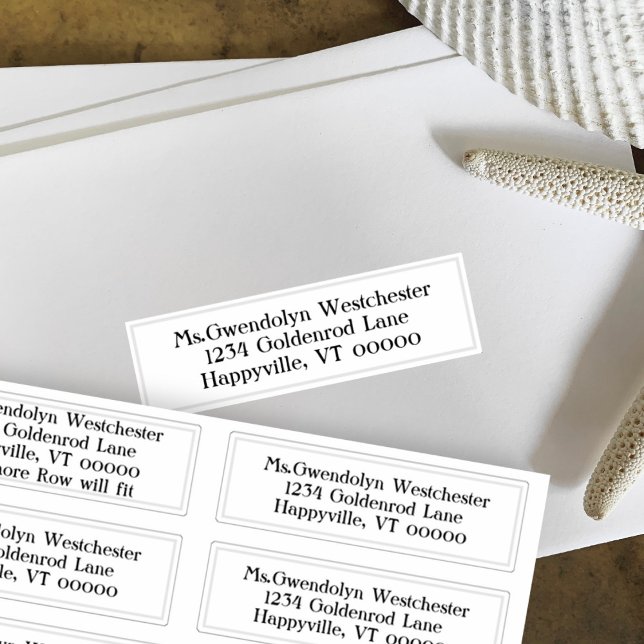 White Individual Mailing Address Labels (Creator Uploaded)