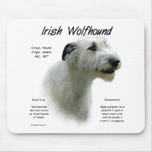 White Irish Wolfhound History  Mouse Mat