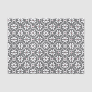 White isolated lace texture on black background tissue paper