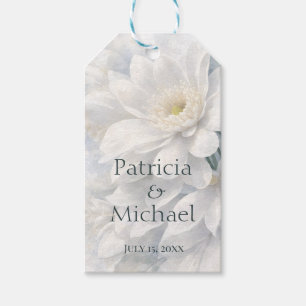 White Ivory Quiet Luxury Romantic Elegant Wedding Gift Tags