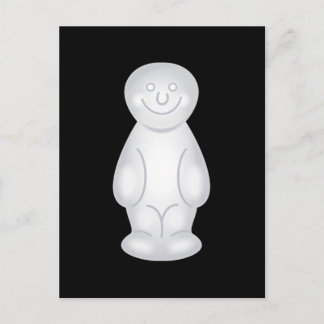 White Jelly Baby Postcard