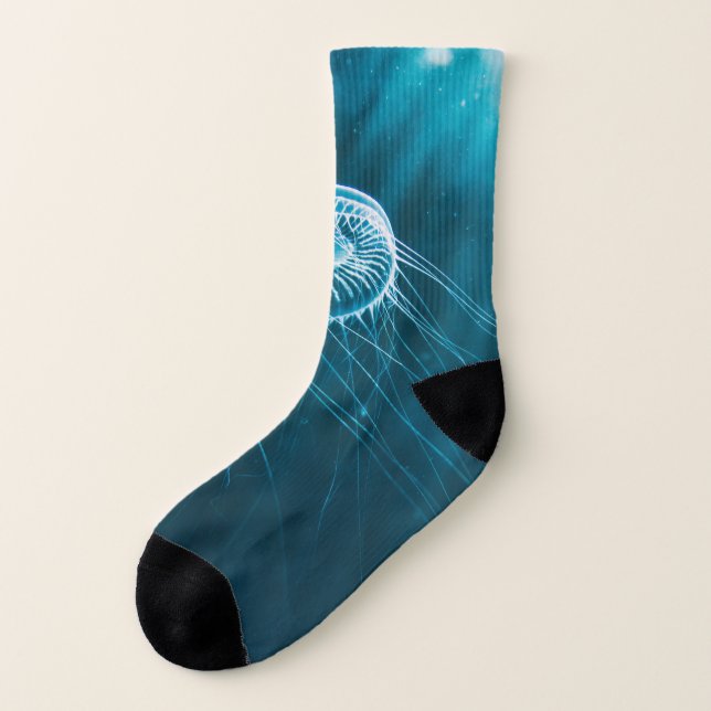 White Jellyfish Socks (Left Outside)