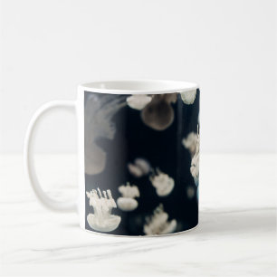 WHITE JELLYFISH UNDERWATER PHOTO COFFEE MUG
