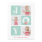 White Joy Christmas Wreath Multiphoto Holiday Card