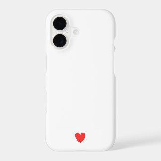 White Kawaii Heart iPhone Case Mate Design