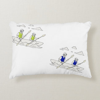 White kayaking decorative cushion