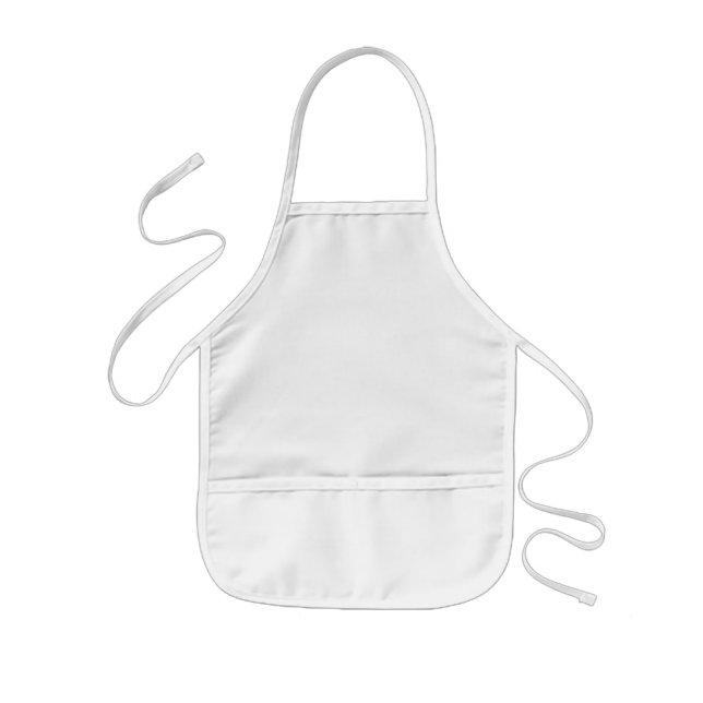 White Kids Apron (Front)