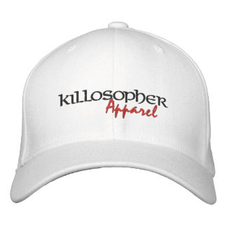 White Killosopher Apparel Flexfit Cap