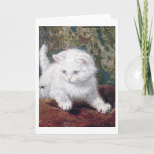 White Kitten, Henriette Ronner-Knip Card