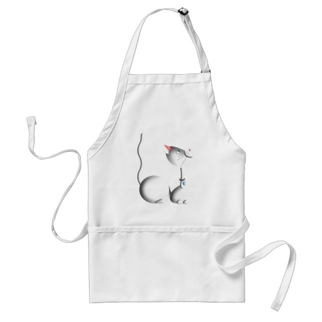 White Kitty Apron (Front)