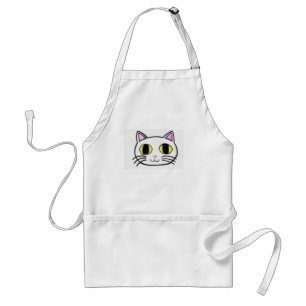 White Kitty Apron