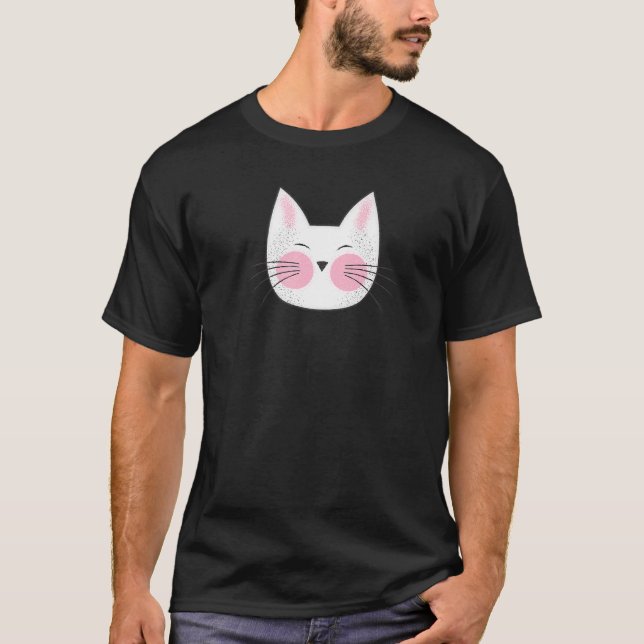 White Kitty Cat T-Shirt (Front)