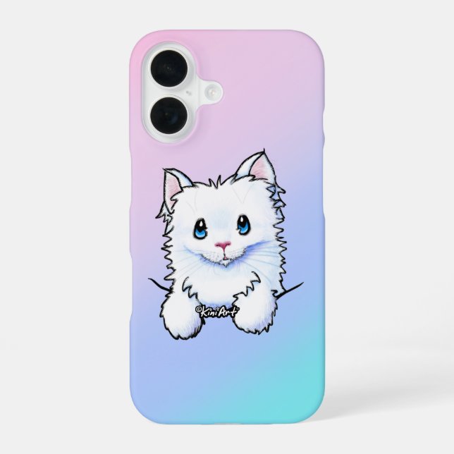 White Kitty iPhone Case (Back)