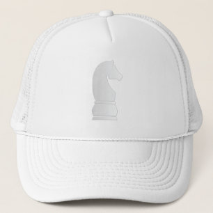 White Knight Chess piece Trucker Hat