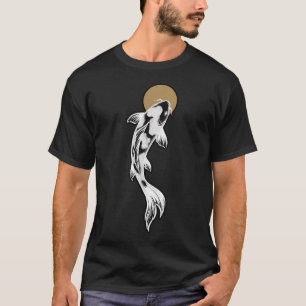 White Koi Fish Wall Art T-Shirt