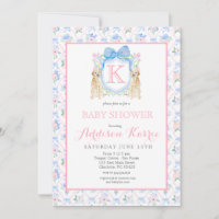 White Lab Dog Baby Shower Invitation