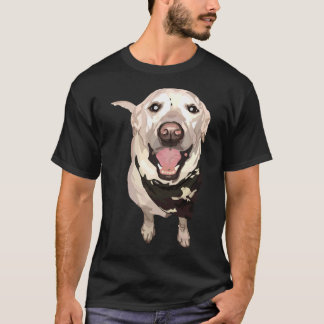 White Lab With Bandanna T-Shirt