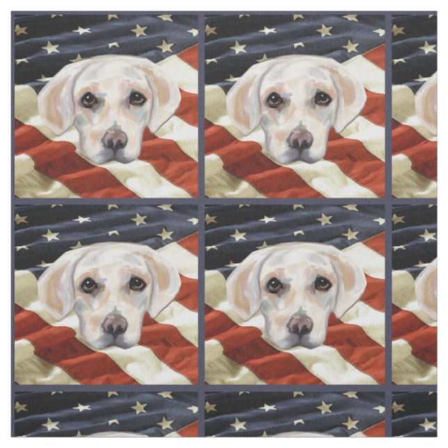 WHITE LABRADOR RETRIEVER FABRIC (Swatch)