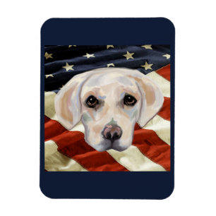 White Labrador Retriever Magnet