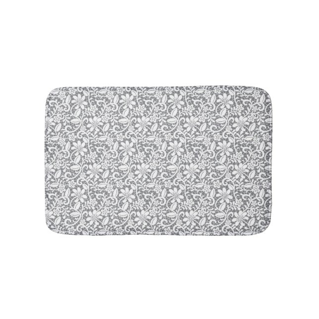 White Lace 1 Bath Mat (Front)