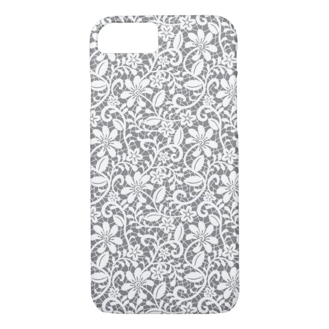 White Lace 1 Case-Mate iPhone Case (Back)