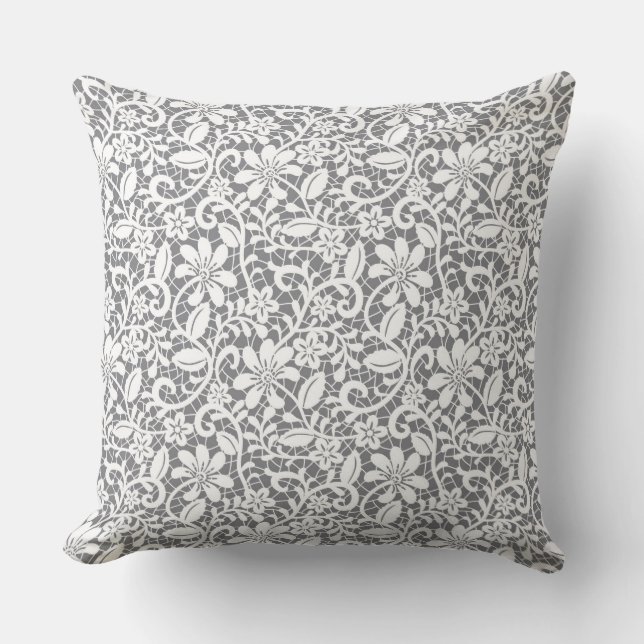 White Lace 1 Cushion (Front)