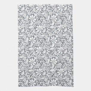 White Lace 1 Tea Towel