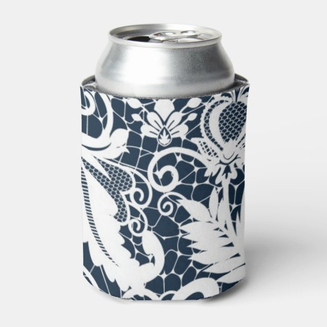 White lace 2 can cooler (Can Front)