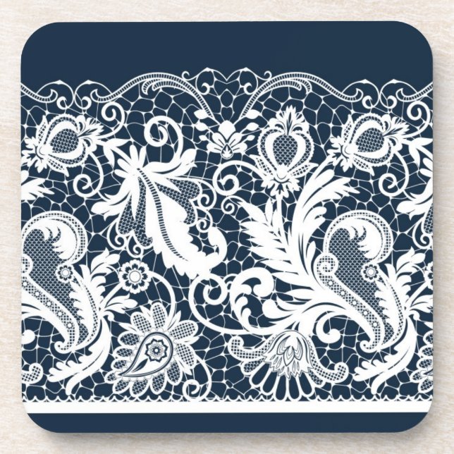 White lace 2 coaster (Front)