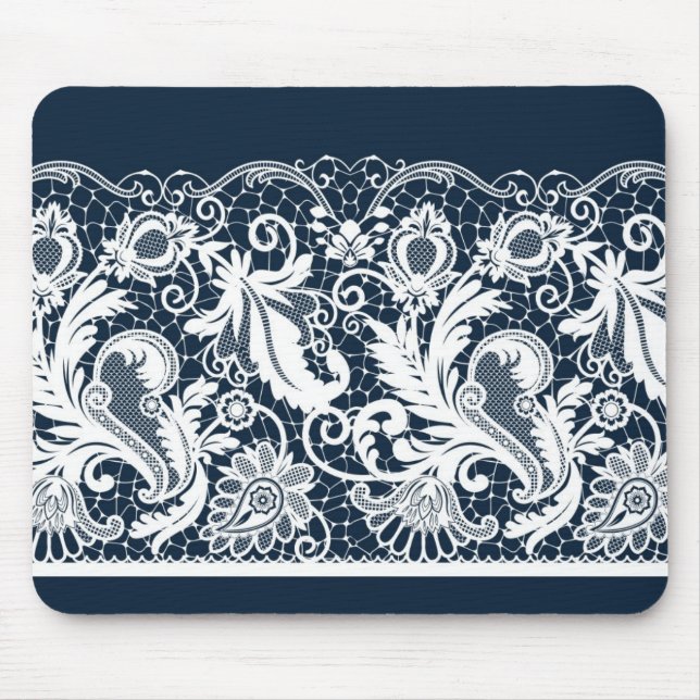 White lace 2 mouse mat (Front)