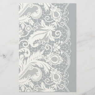 White lace 2 stationery