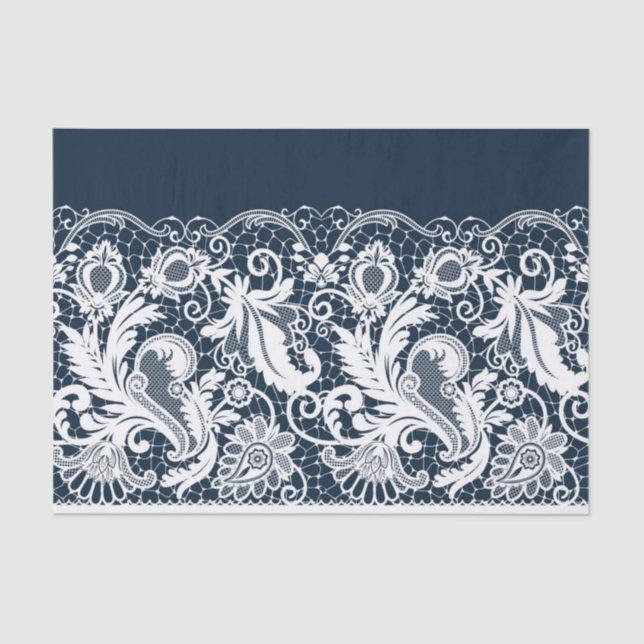 White lace 2 tissue paper (Front)