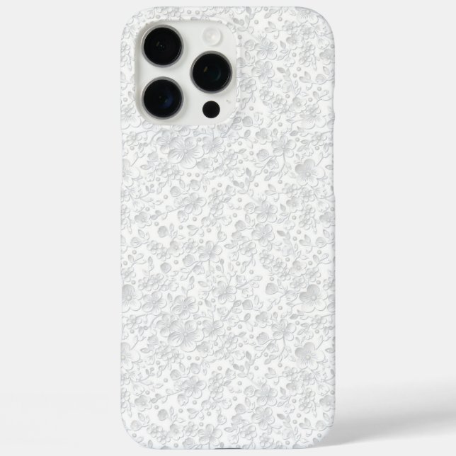 White lace  Case-Mate iPhone case (Back)