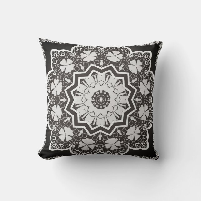 White lace cushion (Front)