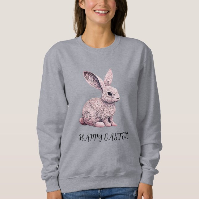White lace easter sweatshirt (Front)