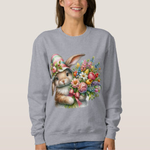 White lace easter sweatshirt