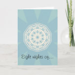 White Lace Hanukkah Card<br><div class="desc">Graphically designed. Perfect for wishing your friends and family a happy Hanukkah this year.</div>