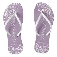 Purple flip flops for wedding deals