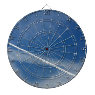 white lace on the sky dartboard