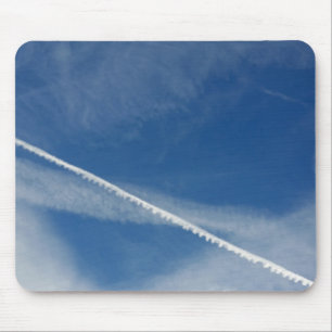 white lace on the sky mouse mat