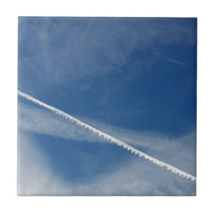 white lace on the sky tile